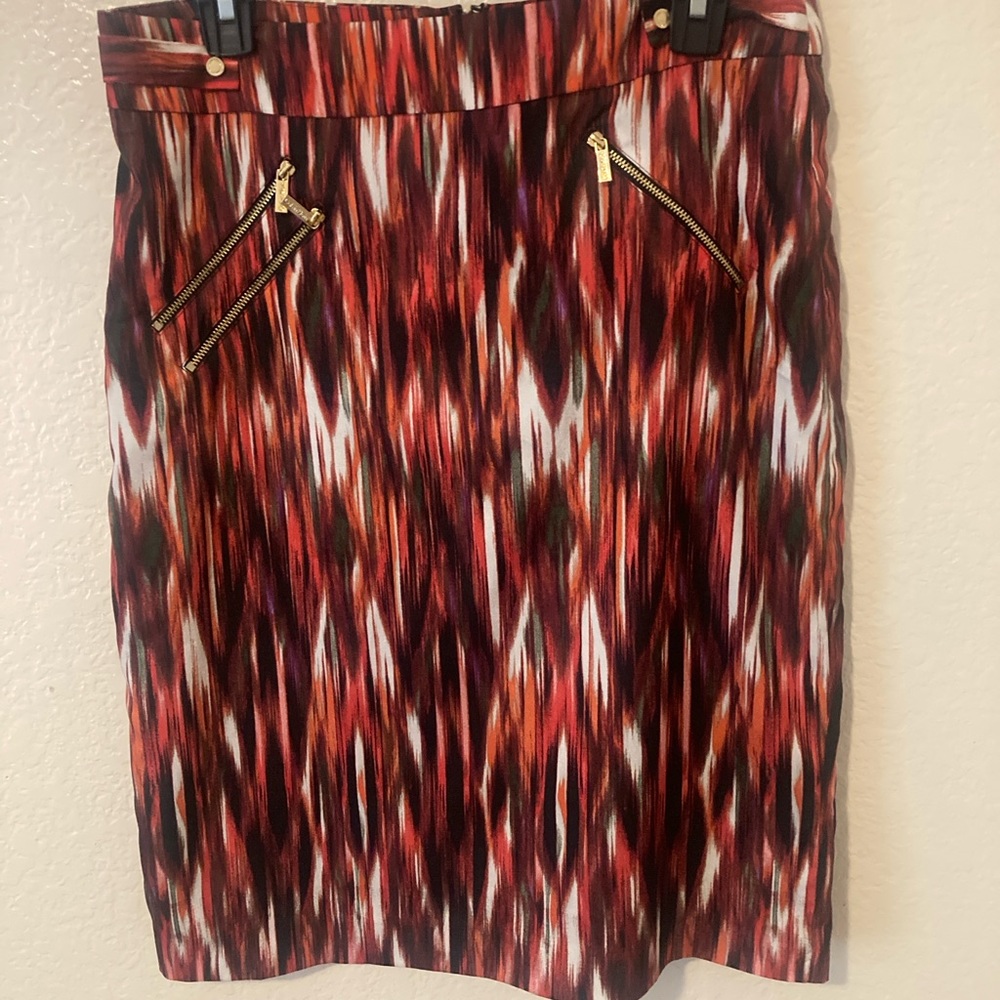 Calvin Klein Multicolor Patterned Pencil Skirt